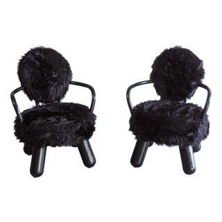 Vintage Lounge Chairs by Olivier De Schrijver for Odes Design, 1990s, Set of 2 For Sale
