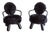 Vintage Lounge Chairs by Olivier De Schrijver for Odes Design, 1990s, Set of 2 For Sale