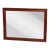 Vintage Cherry & Partial Gilt Frame Wall Mirror For Sale
