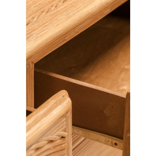 Wood Italian Rattan Sideboard, 1970s For Sale - Image 7 of 15
