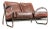 C. 1930 Streamline Art Deco Kem Weber Burgundy Sofa For Sale