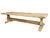 Antique French Bleached Oak Beam Stretcher Dining Table, Late 19th Century For Sale