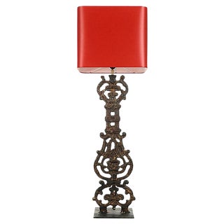Cast Iron Balustrade Lamp For Sale