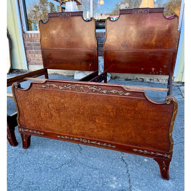 Pair of Romweber Twin Beds For Sale - Image 9 of 11