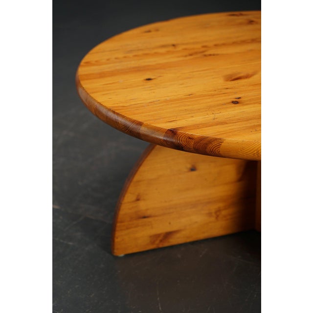 Wood Semicircle Coffee Table, 1970s For Sale - Image 7 of 13