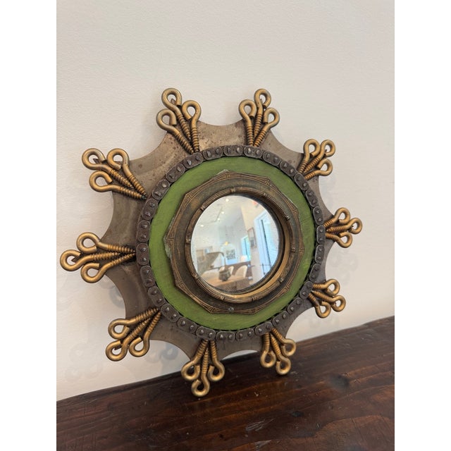 Industrial Vintage Industrial Wall Mirror For Sale - Image 3 of 13