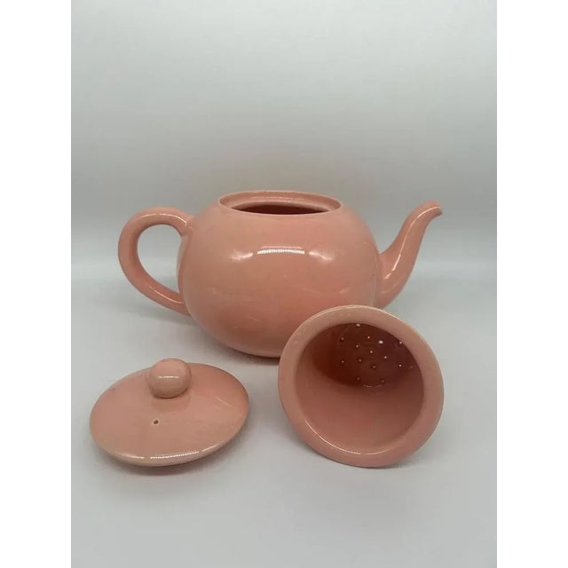 Pink Large Teapot from the Moulin Des Loups Pottery, 1970s For Sale - Image 8 of 11
