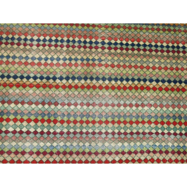 Art Deco Vintage Turkish Deco Carpet For Sale - Image 3 of 18