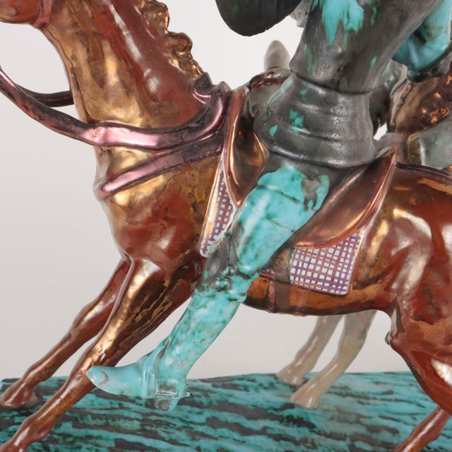 Sculpture of Don Quixote and Sancho Panza, 20th Century For Sale - Image 9 of 14