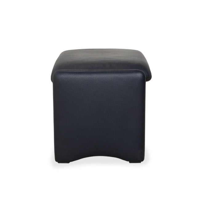 Animal Skin City Ottoman in Leather from Erpo For Sale - Image 7 of 10