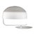 Metal Zanuso Table Lamp in White Metal & Glass by Marco Zanuso for Oluce For Sale - Image 7 of 7