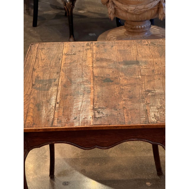 19th Century French Oak Side Table For Sale - Image 9 of 11