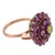 Late 19th Century Victorian Cats Eye Chrysoberyl Ruby Low Karat Gold and Silver Halo Ring, Size 6.5 For Sale - Image 4 of 6