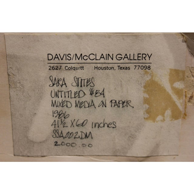 1980s "Untitled # 84" Large Red Toned Geometric Abstract 1980s For Sale - Image 5 of 6