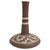 Brown Ceramic Floor Vase with Geometric Pattern by Gmundner Austria, 1970s For Sale - Image 8 of 8