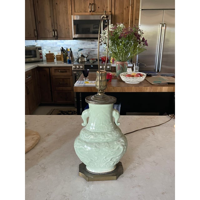 We are firm believers that every space in your home needs a statement lamp! This antique celadon lamp will not only make a...
