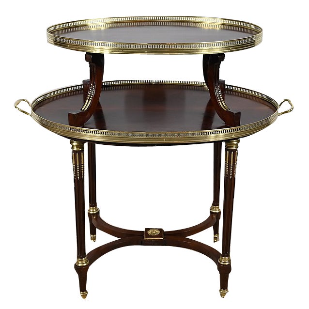 19th Century Louis XVI Mahogany Side Table For Sale