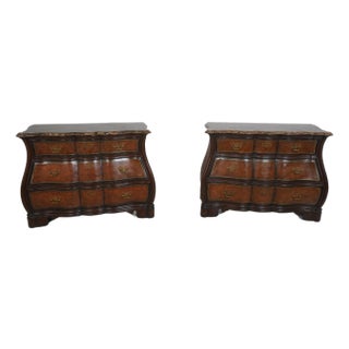 Pair Thomasville Ernest Hemingway Marble Top Chests For Sale