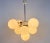 Metal Large Mid-Century White Chandelier from Kaiser, 1960s, Germany For Sale - Image 7 of 10