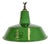 Industrial Green Enamel Factory Pendant Lamp from Revo, 1950s For Sale