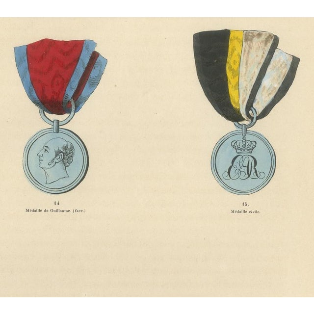 Civil and Military Medals, 1844, Paper | Chairish