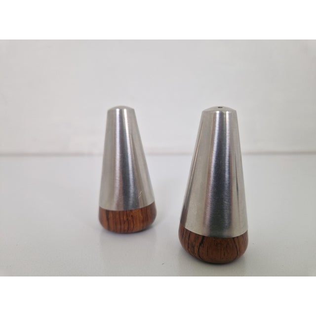 Rosewood Salt & Pepper Shakers from A&b Lundtofte, 1960s, Set of 2, in Very Good conditions. Designed 1960 to 1969 This...