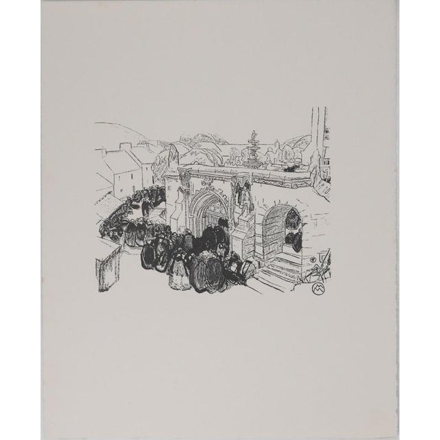 Mathurin Meheut, Pardon of the Fire at Saint-Jean du Doigt, 1937, Engraving For Sale - Image 6 of 8