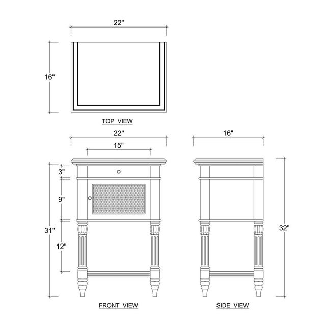 Pair of French Provincial Blue Painted End Tables For Sale In Greensboro - Image 6 of 6