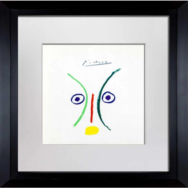Pablo Picasso "La Amante" 1962 Limited Edition Color Lithograph, Custom Framed For Sale