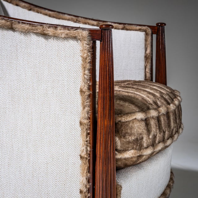 Early 20th Century Pair of Art Deco Armchairs, France, circa 1920 For Sale - Image 5 of 11