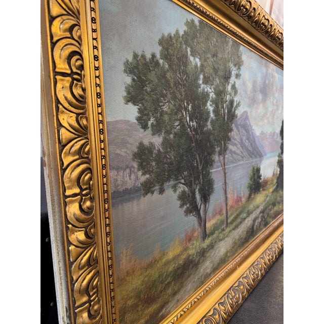 H. Ackerman, Landscape, Oil on Canvas, 1920s-1940s For Sale - Image 8 of 10