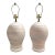 Late 20th Century Postmodern Pastel Striped Ceramic Table Lamps – A Pair For Sale