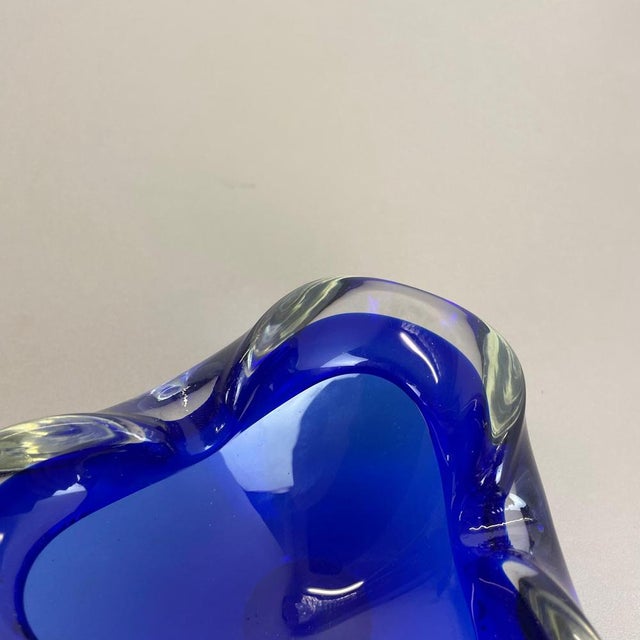 Blue Murano Glass Bowl, Italy, 1970s For Sale - Image 9 of 18