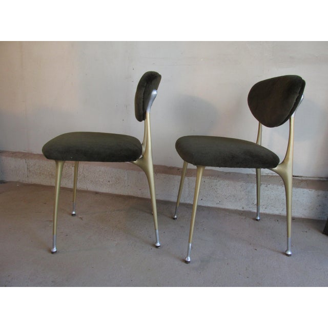Mid-Century Modern Vintage ''Gazelle'' Chairs by Dan Johnson/Shelby Williams for Crucible, a Pair For Sale - Image 3 of 13