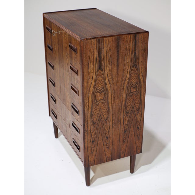 Mid-Century Modern Chest of Drawers in Kingwood by Børge Seindal for P. Westergaard, Denmark, 1960s For Sale - Image 3 of 17