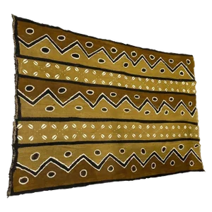 African Bogolan Mud Cloth Textile 63" H by 42" W