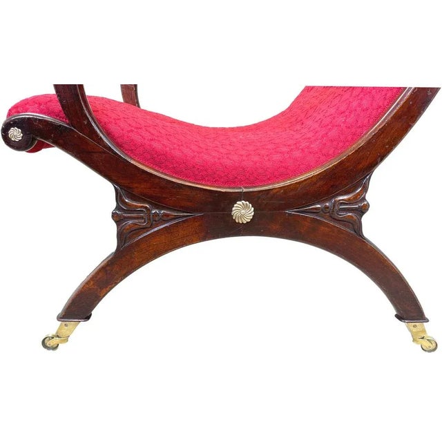 Wood Regency Library Armchair, 1835 For Sale - Image 7 of 11