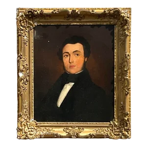 Vintage Regency 19th Century Portrait of a Gentleman