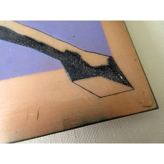 Mid Century Modern Enamel on Copper Nude For Sale - Image 4 of 6