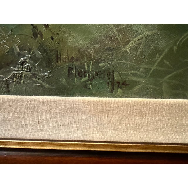 This 1974 oil on mason board original is by Washington artist Hulan Fleming. This artist is known for his Pacific NW...