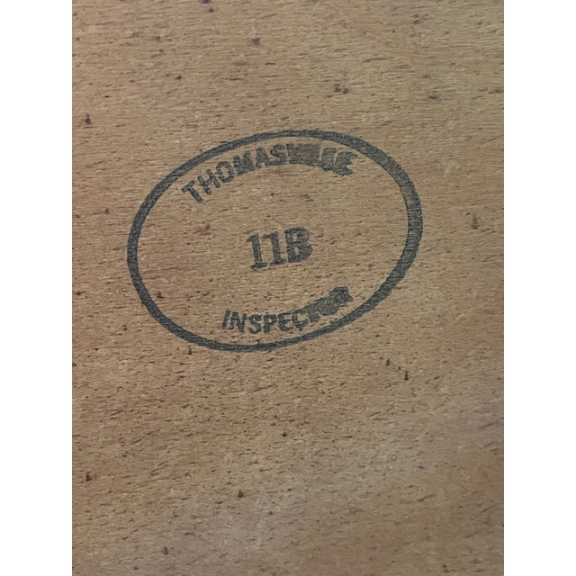 Vintage Thomasville Mahogany Collection Queen Size Rice-Post Bed For Sale - Image 12 of 17