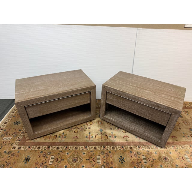 Design Plus Gallery presents a Pair of Bridgewater Nightstands from Furniture of America. These transitional style...