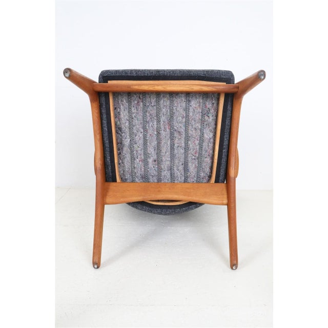 Oak Wing Chair attributed to Kurt Østervig for Rolschau Møbler, 1950s For Sale - Image 18 of 18