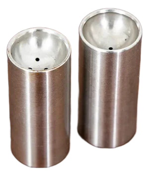 1960s Mid Century Modern Stelton Salt & Pepper Shakers Set Arne Jacobsen Silver Pair