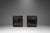 Mid-Century Modern Set of Two (2) Mid-Century Modern Industrial Brutalist Cubes / End Tables / Pedestals in Patinaed Metal, Usa, C. 1970s For Sale - Image 3 of 17