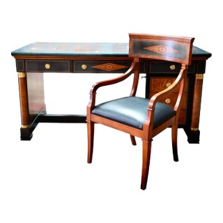 An Empire-Style Desk and Chair For Sale