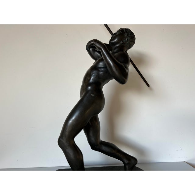 Javelin Thrower Athlete Ancient Greek Bronze Statue Chairish