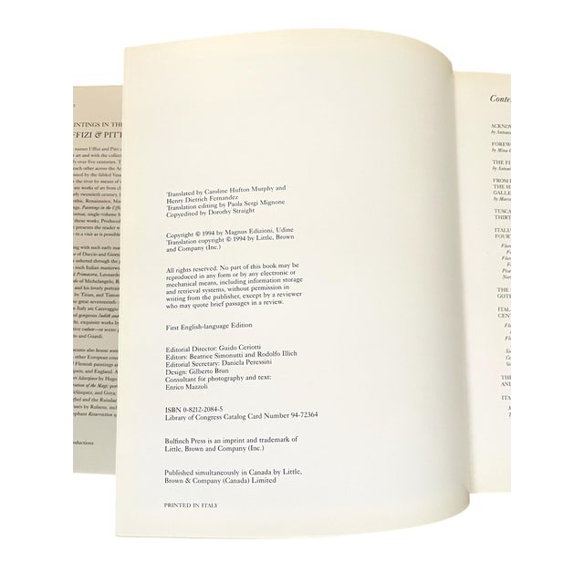 1990s Paintings in the Uffizi & Pitti Galleries 1994 First English Edition Mina Gregori For Sale - Image 5 of 9