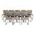 Mid-Century Modern Thonet Marcel Breuer Cesca Chrome Chairs - Set of 12 For Sale - Image 3 of 7