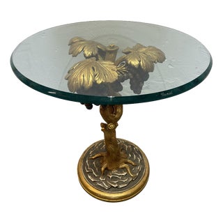 Hollywood Regency Venetian Round Side Table, Italy, 1960s For Sale